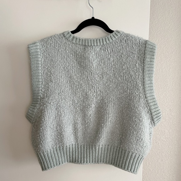 Korean Stylenanda Wool Blend Knit Vest Pants set - Picture 3 of 9